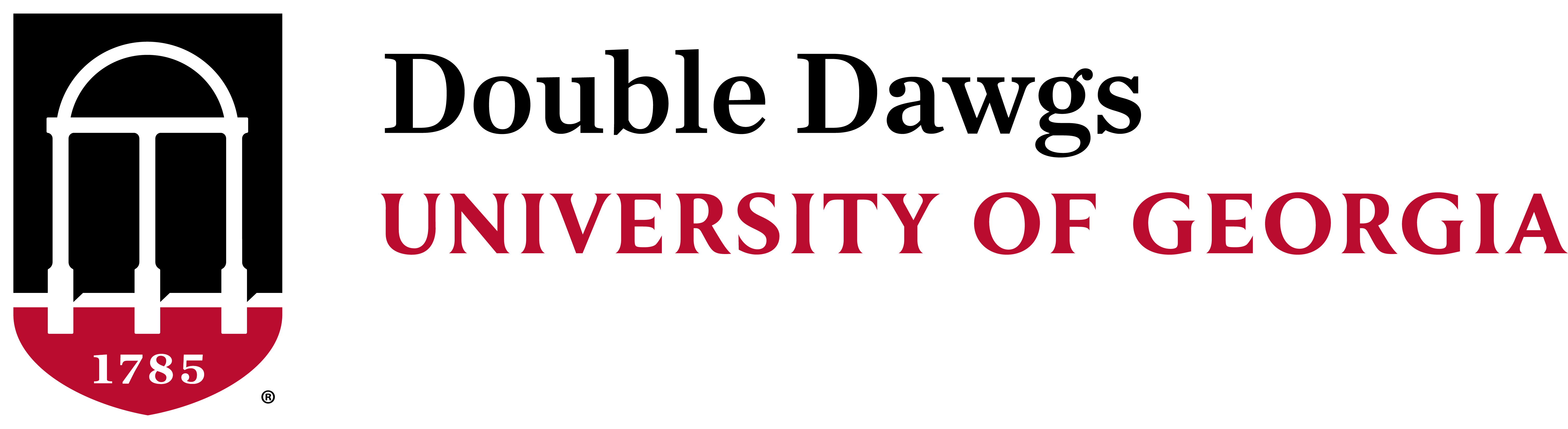 The University of Georgia DoubleDawgs logo